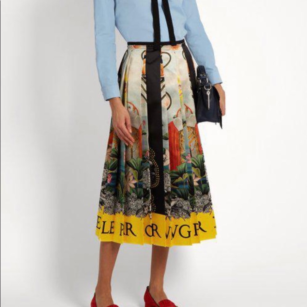 Gucci Elephant & Water Lilie skirt NWT